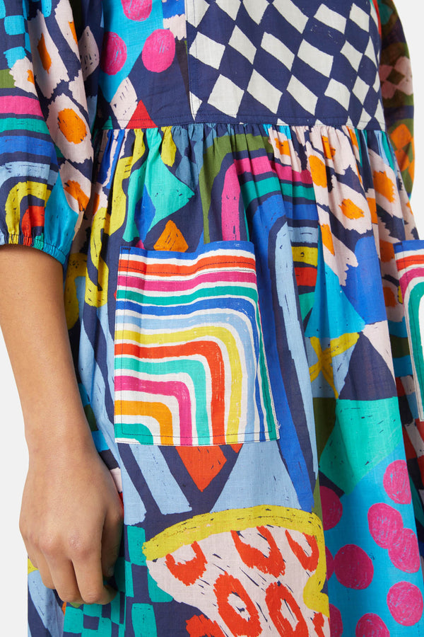 Gorman - Unicorn Smock Dress - print