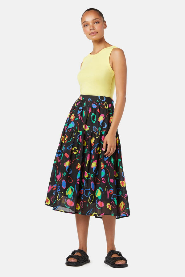 Gorman - Neon Scribble Party Skirt - print
