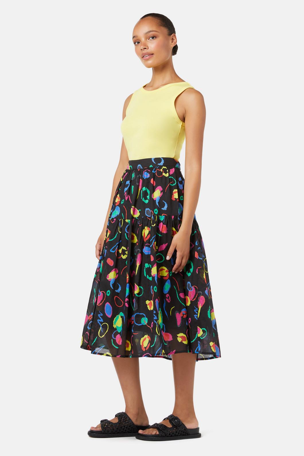 Gorman - Neon Scribble Party Skirt - print