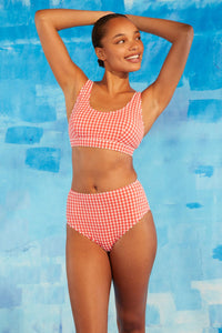 Gorman - Gingham Bikini Top - red