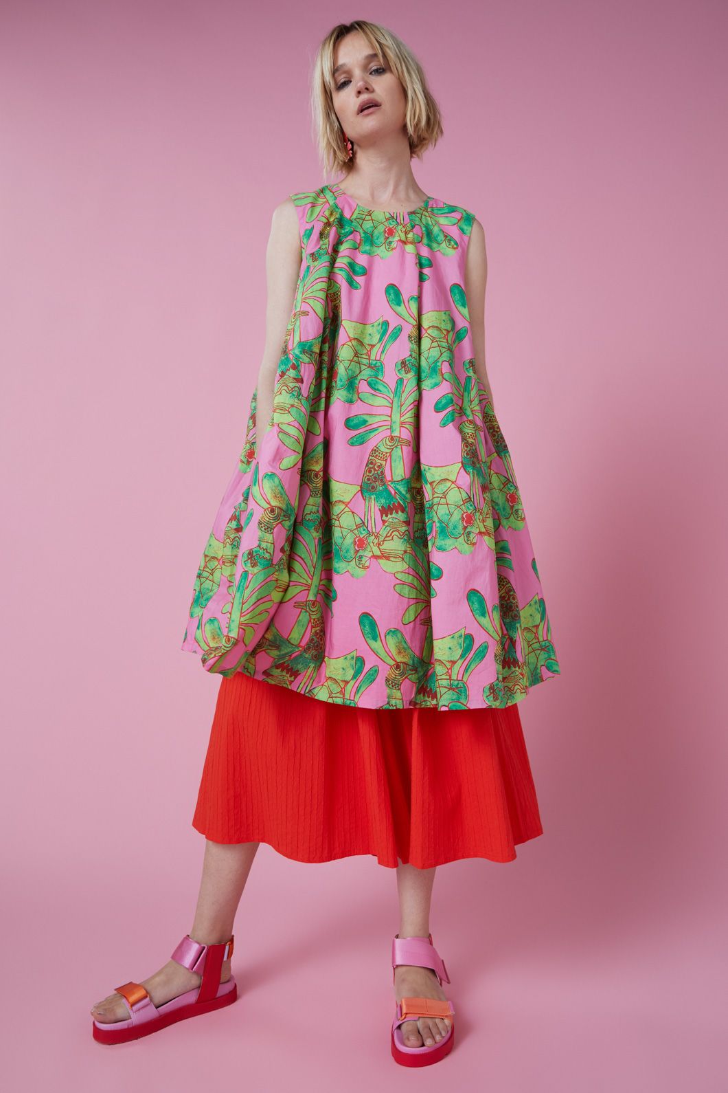 Gorman - Palm Pals Bubble Dress - print