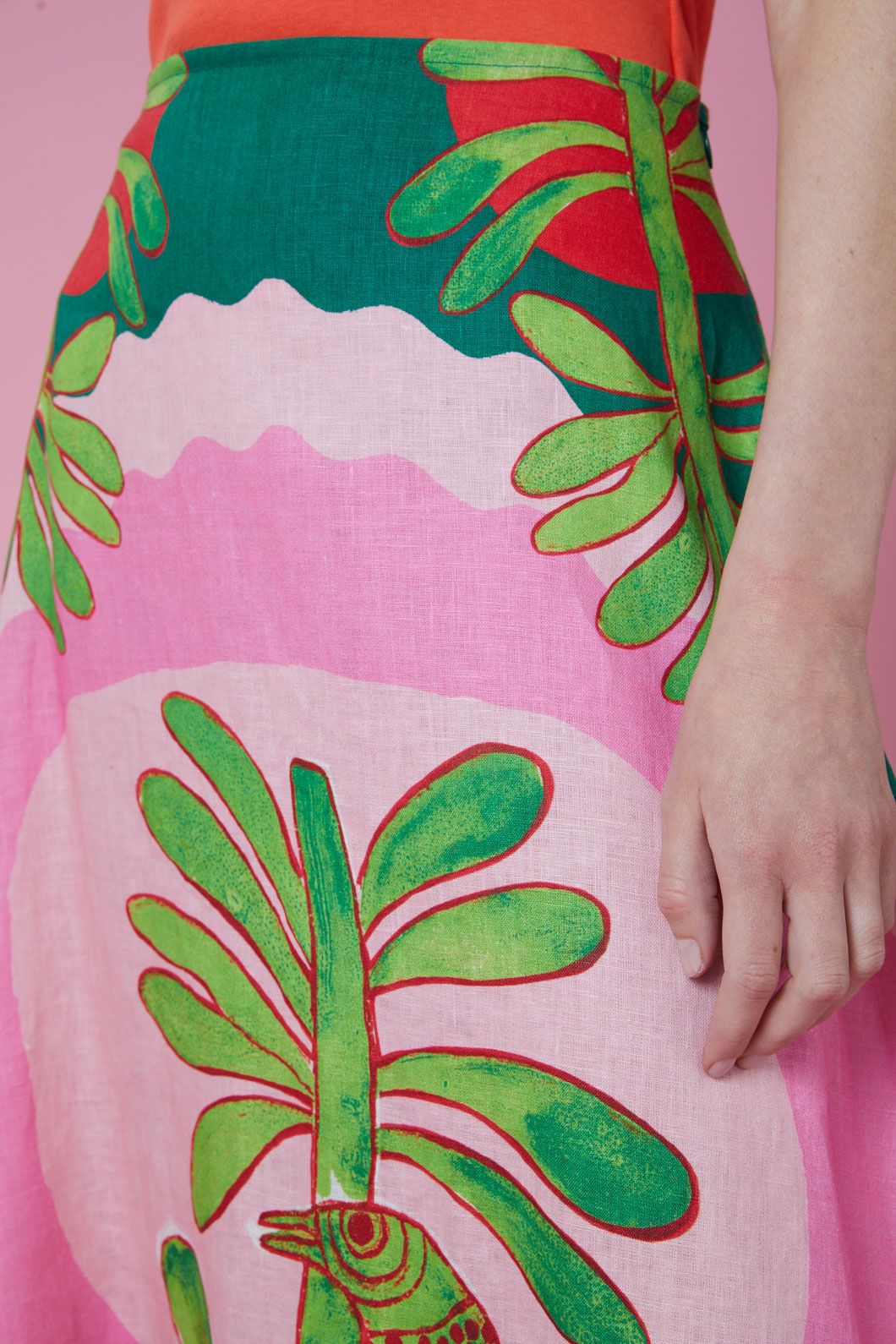 Gorman - Palm Pals Midi Skirt - print