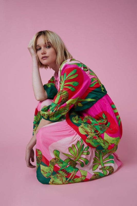 Gorman - Palm Pals Long Dress - print