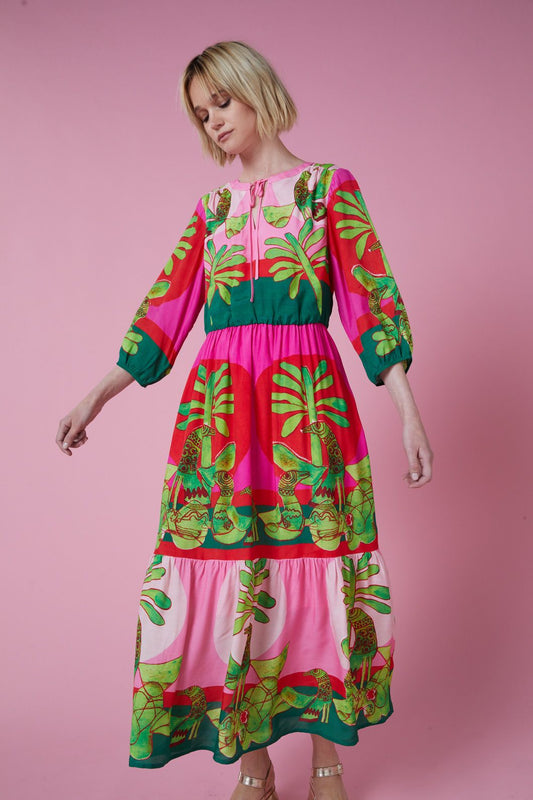 Gorman - Palm Pals Long Dress - print