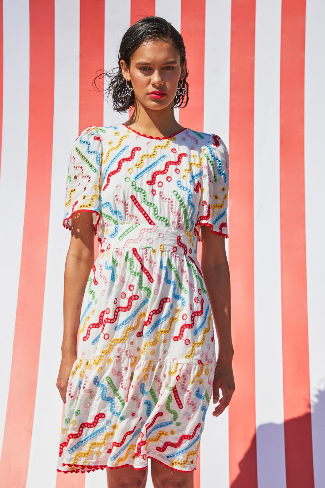 Gorman - Dizzy Dangler Anglaise Dress - multi