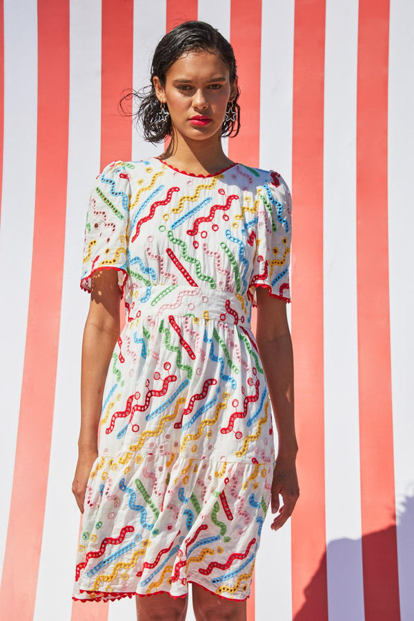 Gorman - Dizzy Dangler Anglaise Dress - multi