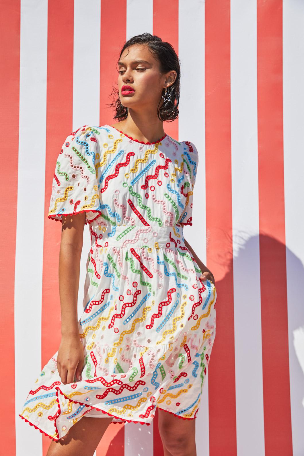 Gorman - Dizzy Dangler Anglaise Dress - multi