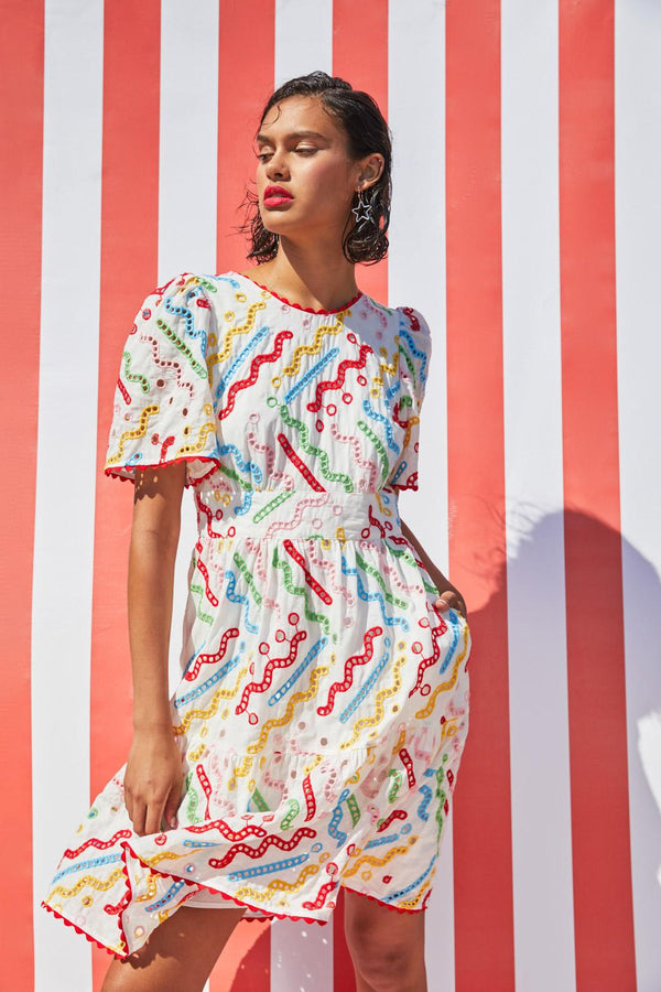 Gorman - Dizzy Dangler Anglaise Dress - multi