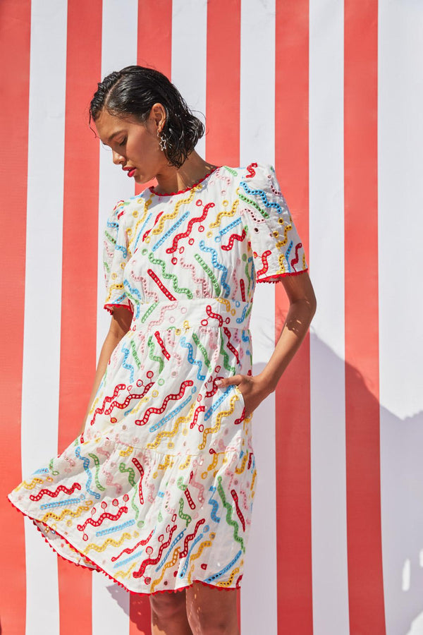 Gorman - Dizzy Dangler Anglaise Dress - multi