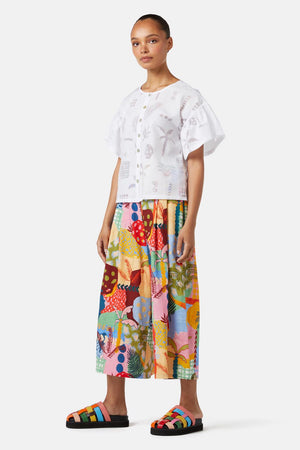 Gorman - Palmetto Burnout Top - white