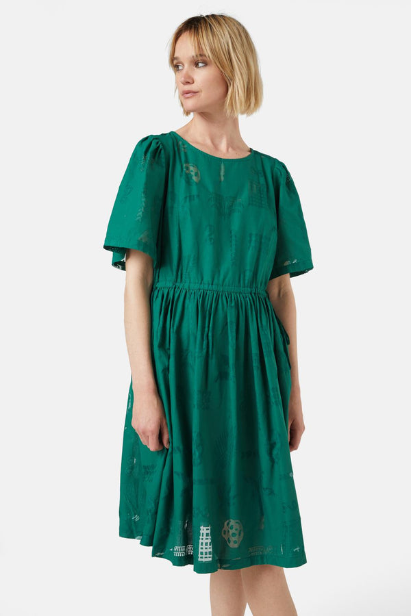 green alexander mcqueen dress Palmetto Burnout Dress – Gorman