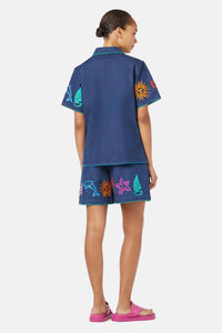 Gorman - Taking Time Emb Denim Shirt - denim