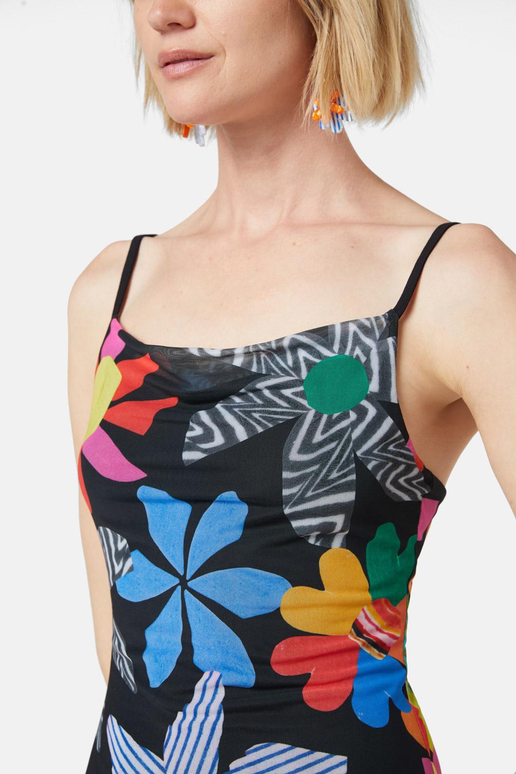 Gorman - Rainbow Flower Mesh Dress - print