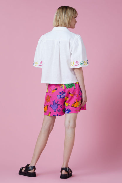 Gorman - The Birds Shirt - white