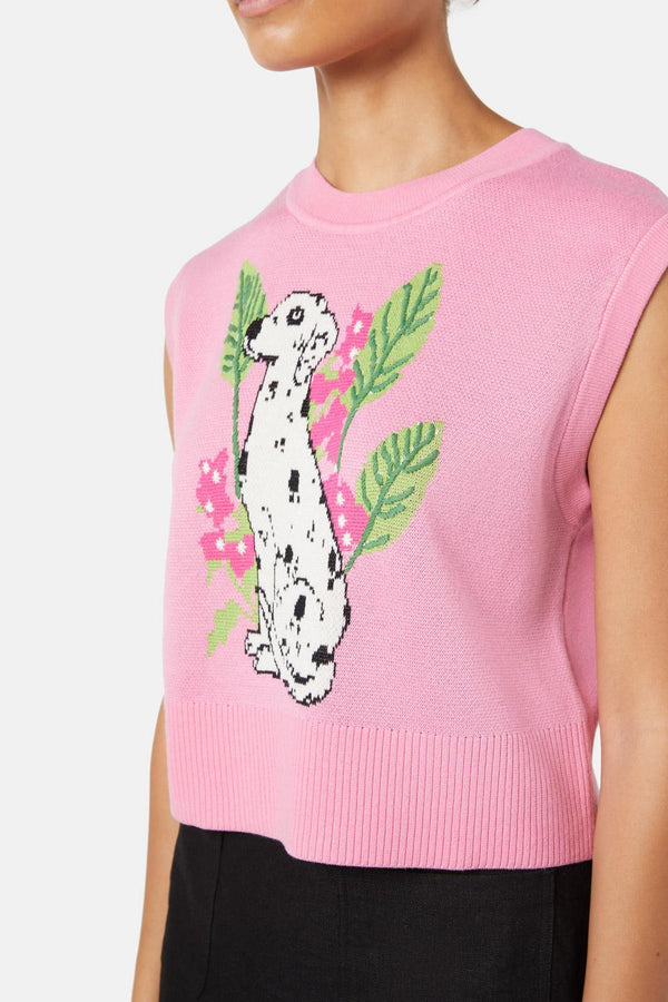 Gorman - Dalmation Knit Tank - pink