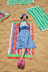 Gorman - Wave After Wave Midi Skirt - denim