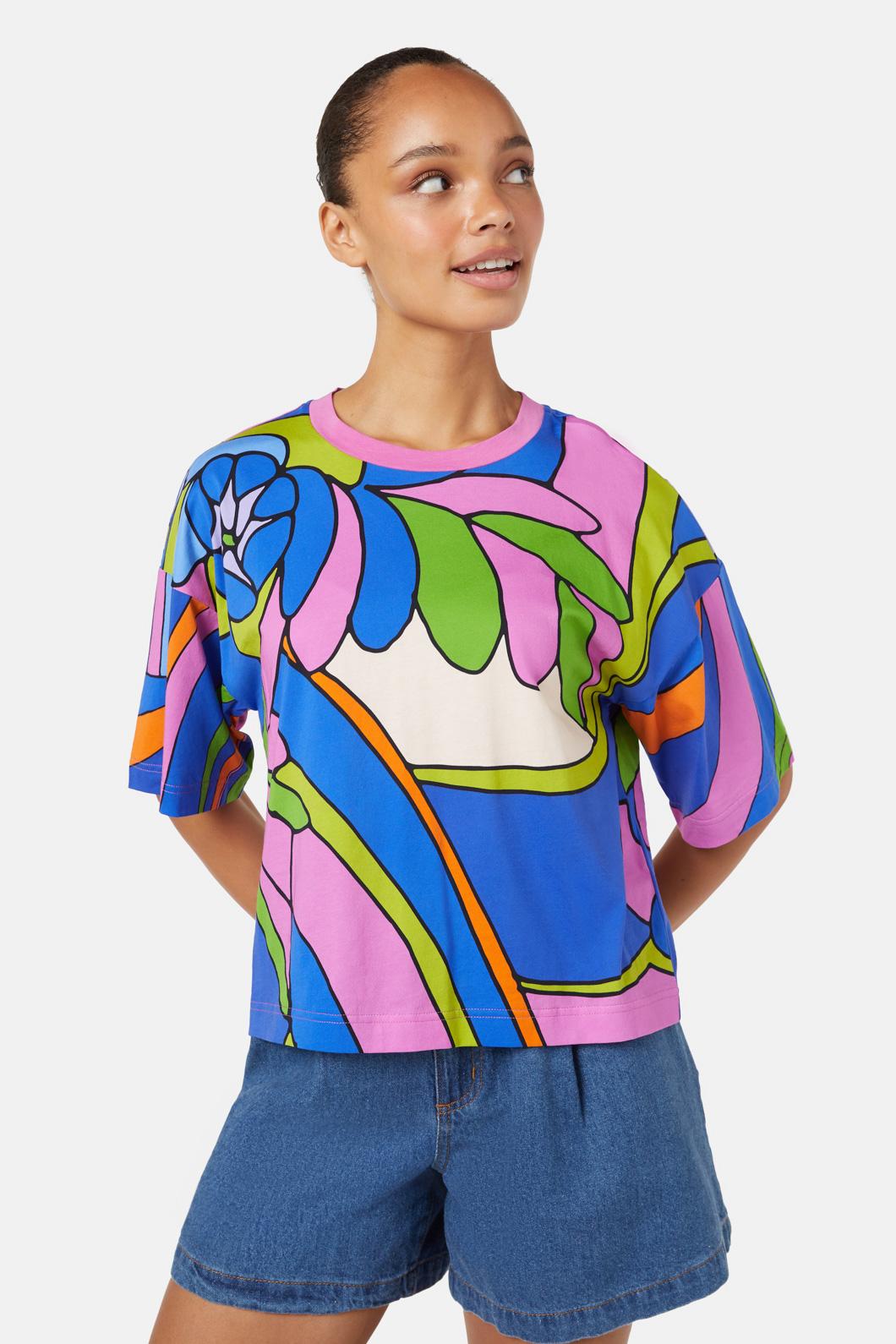 Gorman - Soleil Placement Tee - print