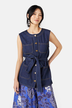 Gorman - Indigo Blues Denim Vest - indigo