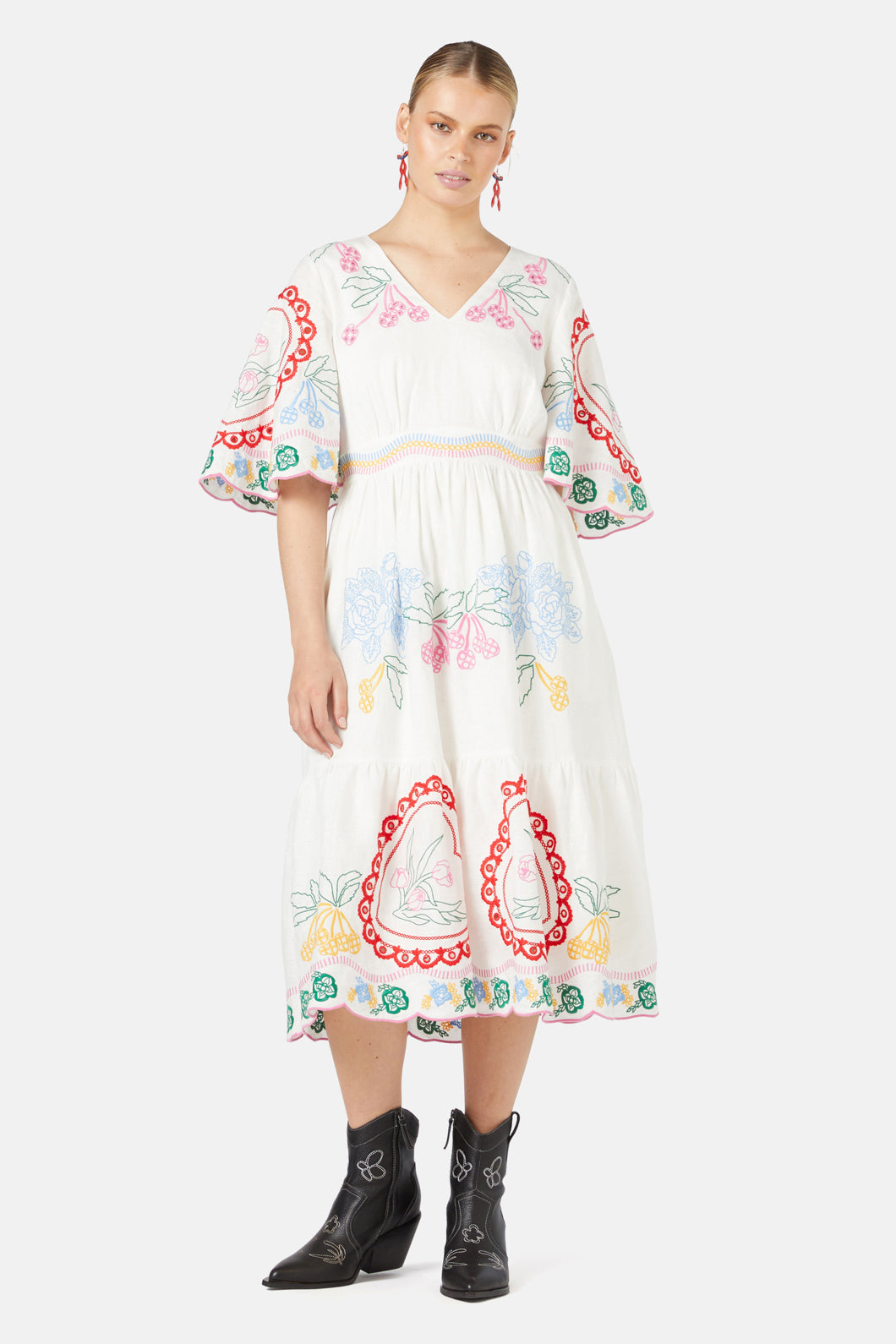 Gorman - Romance Anglaise Dress - white