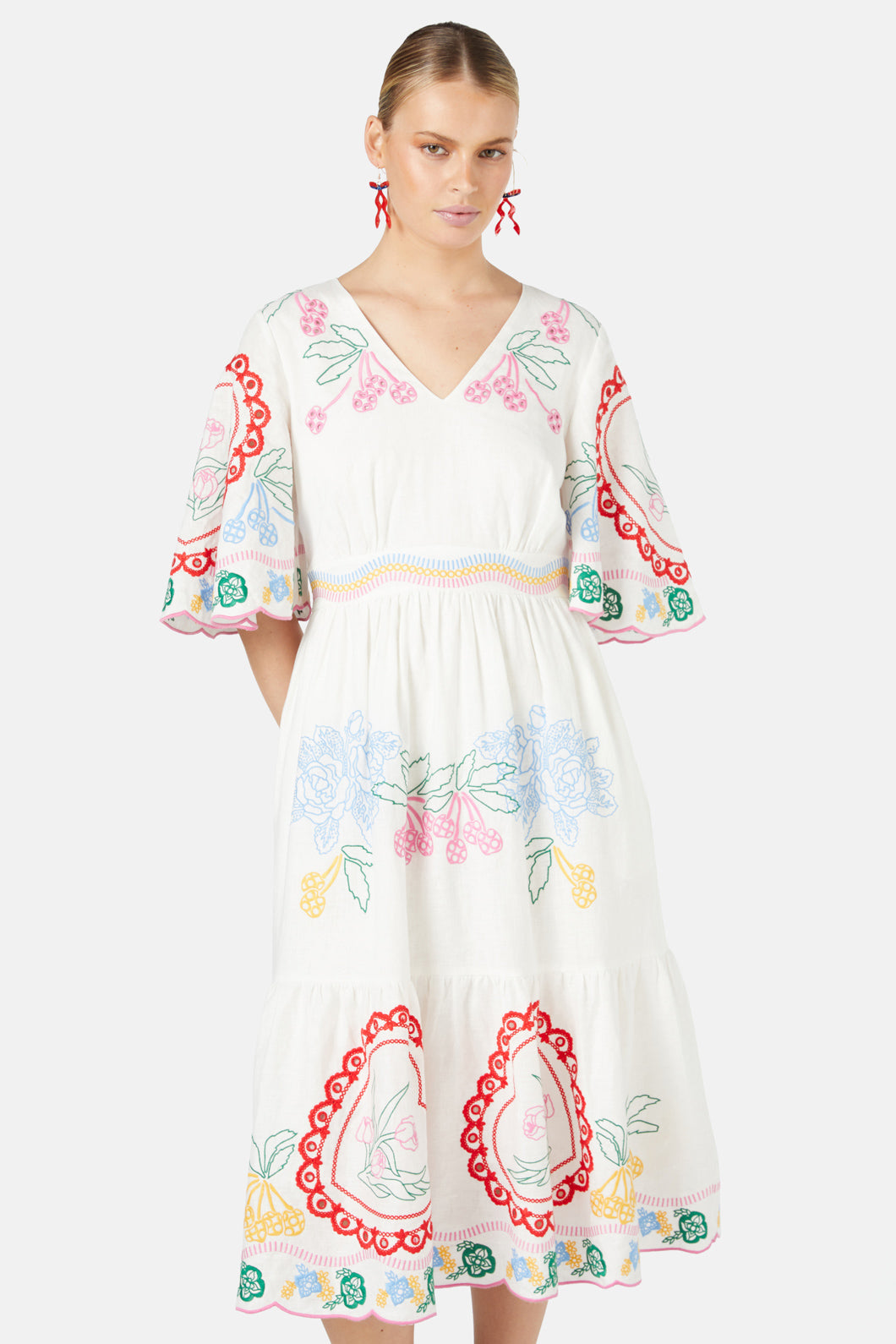 Gorman - Romance Anglaise Dress - white