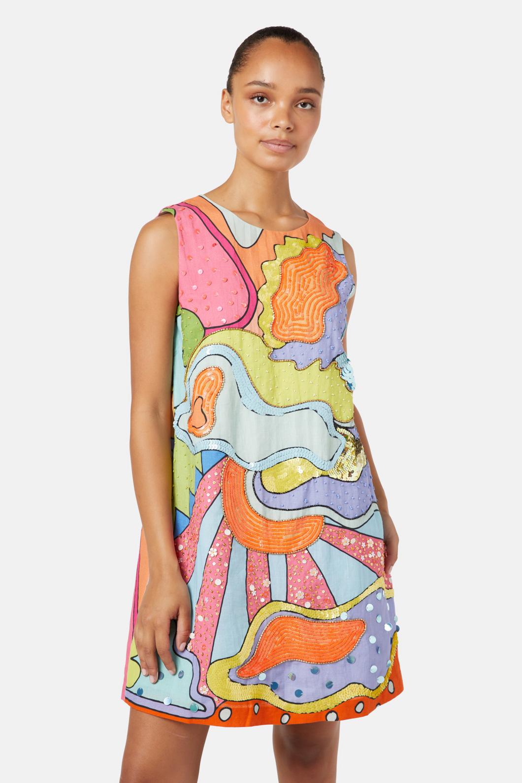 Gorman - Solar Eclipse Shift Dress - multi