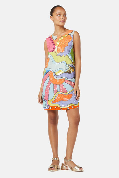Gorman - Solar Eclipse Shift Dress - multi