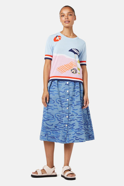 Gorman - Beside The Seaside Top - multi
