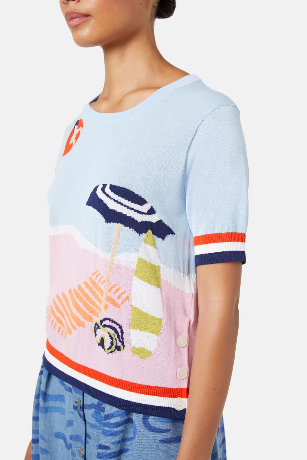Gorman - Beside The Seaside Top - multi