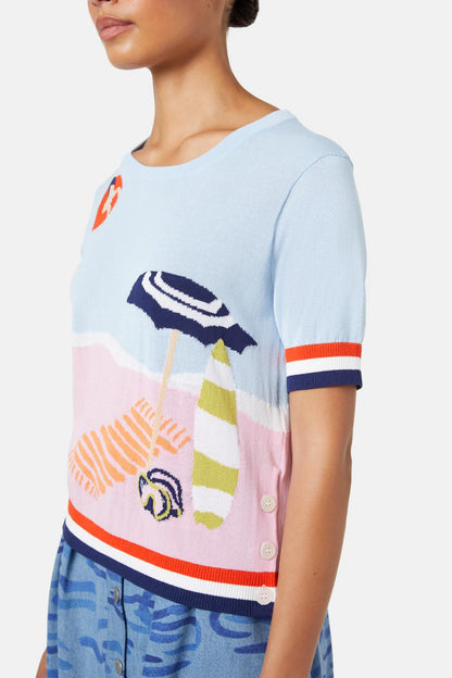 Gorman - Beside The Seaside Top - multi