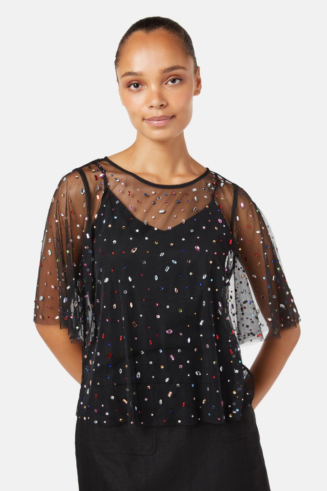 Gorman - Treasure Mesh Top - black
