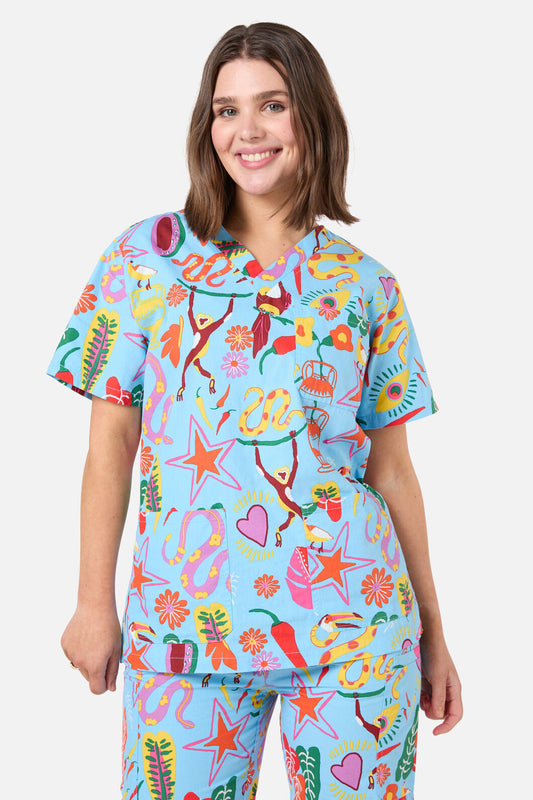 Gorman - Fuego Scrub Set - blue