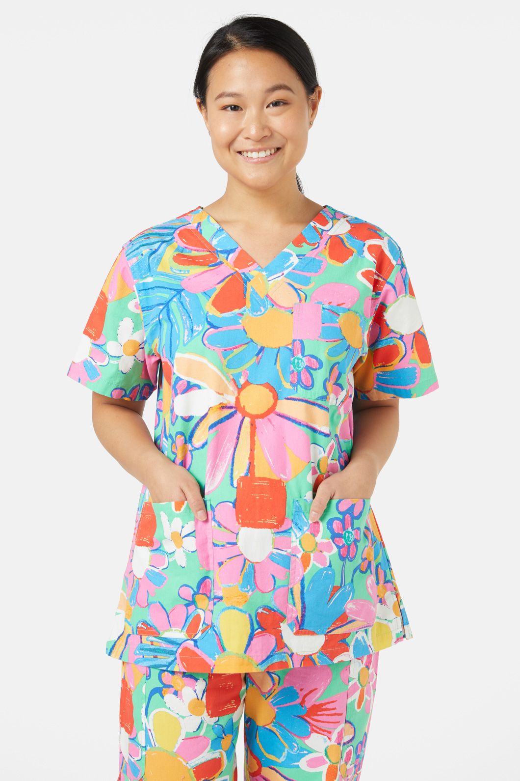 Flower Pots Scrub Set