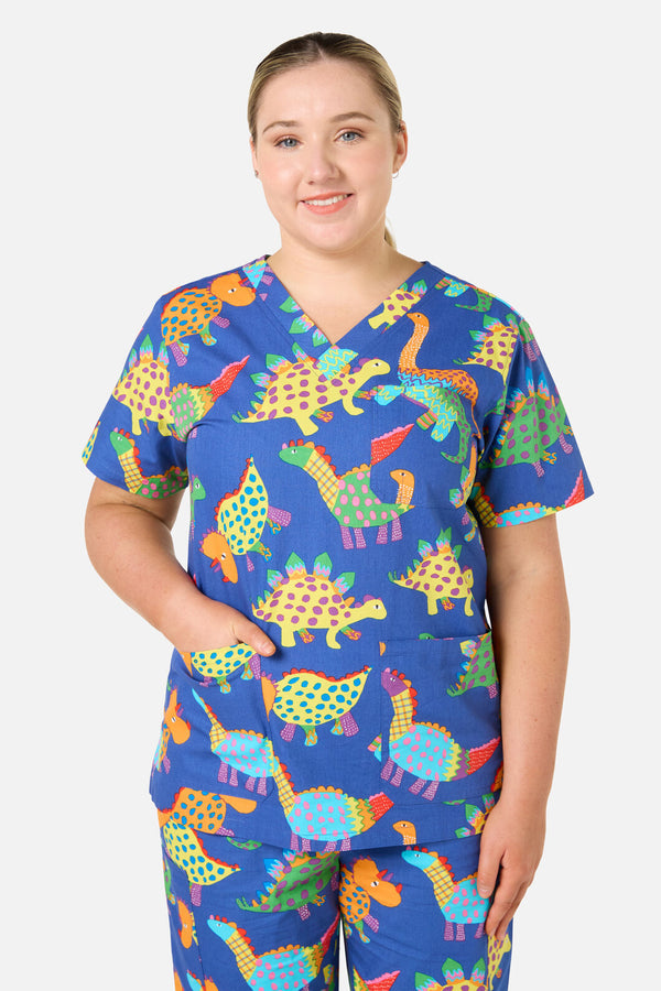 Gorman - Dino Scrub Set - print