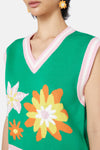 Wild Blossoms Knit Vest