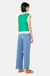 Gorman - Wild Blossoms Knit Vest - green