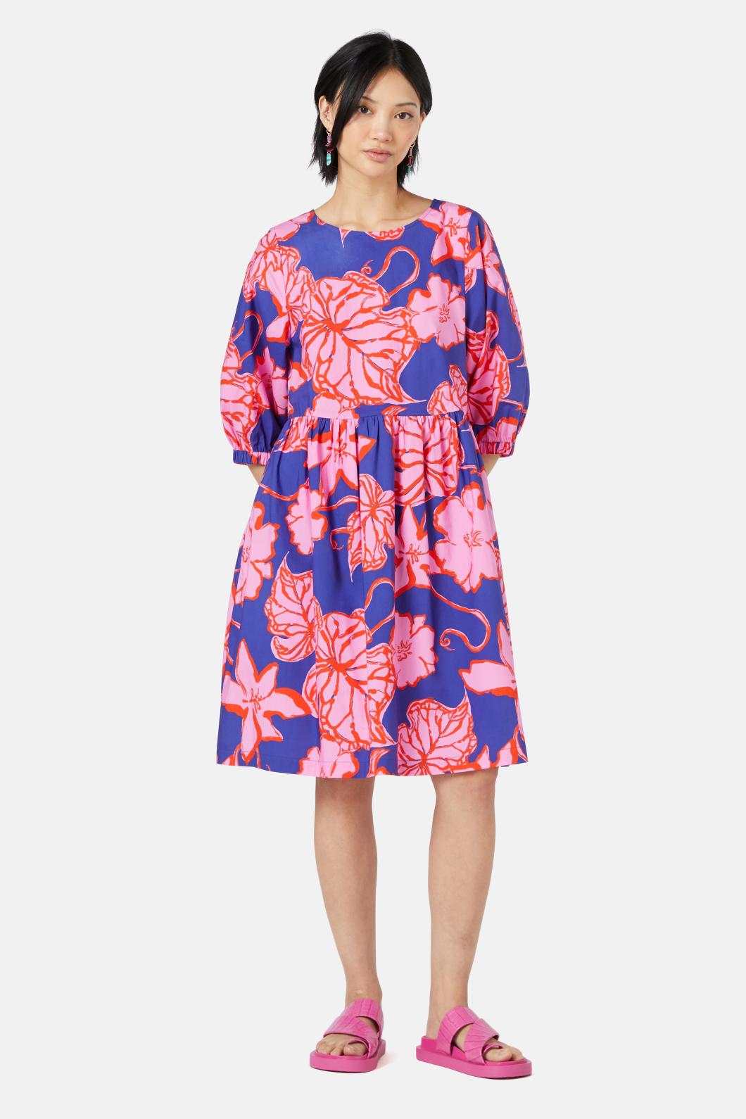 Gorman - Prehistoria Smock Dress - print