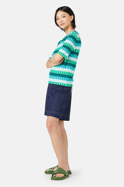 Gorman - Kit Kat Knit Top - green