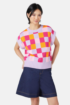 Gorman - Gingham Garden Vest - multi