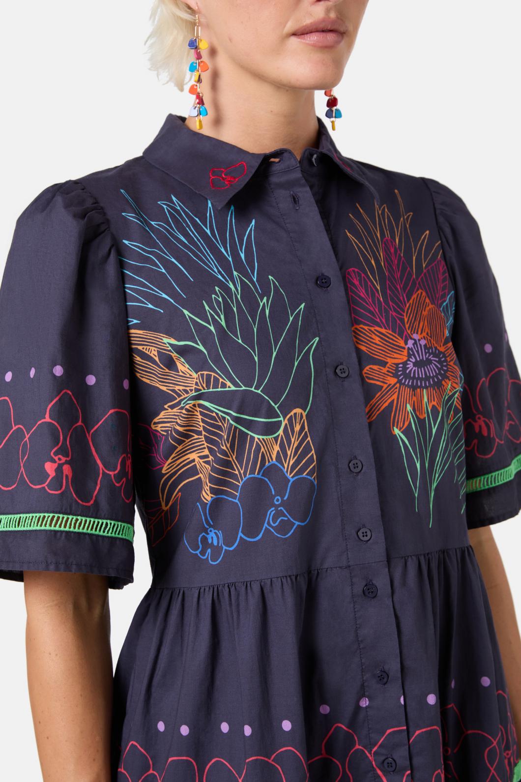 Gorman - Monkey Forest Poplin Dress - print