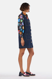 Gorman - Picking Flowers Pinafore - indigo
