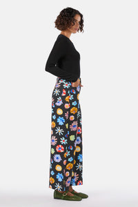 Gorman - Big Bouquet Denim Skort - print