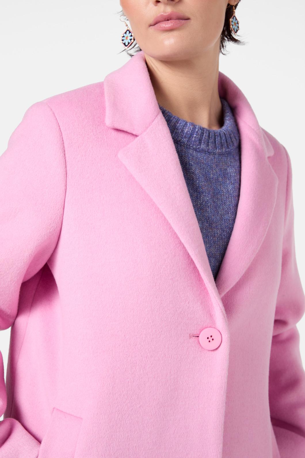 Gorman - Long Lapel Coat - blush