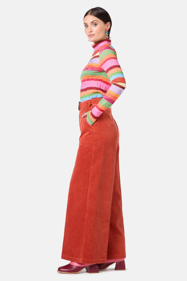 Gorman - Morrie Flare Cord Pant - blush