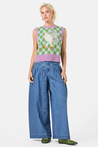 Gorman - Fantasy Patchwork Knit Vest - multi