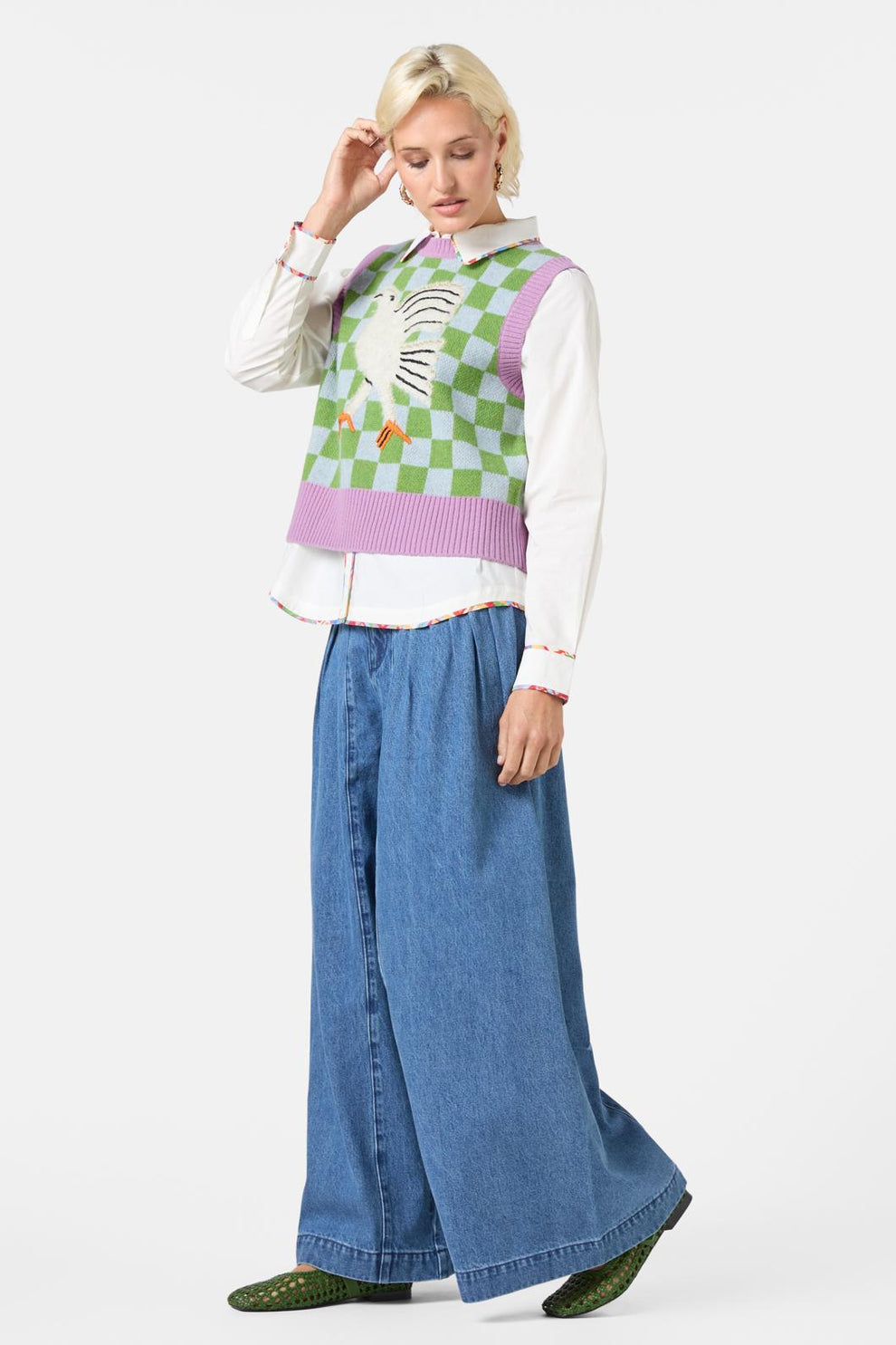 Fantasy Patchwork Knit Vest – Gorman