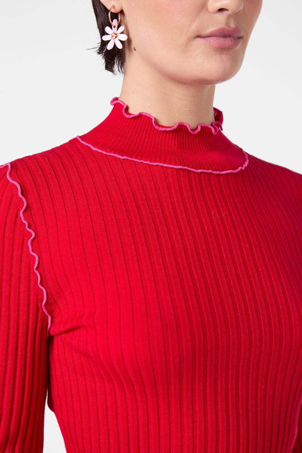 Gorman - Romaine Knit Top - red