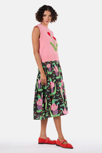 Gorman - Rosette Knit Vest - pink