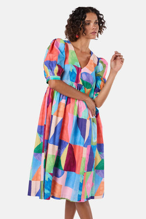 Gorman - Cutting Shapes Smock Dress - print