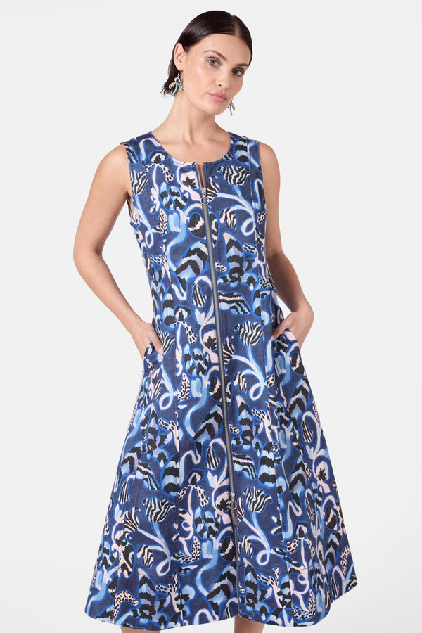Gorman - The Vines Denim Dress - print