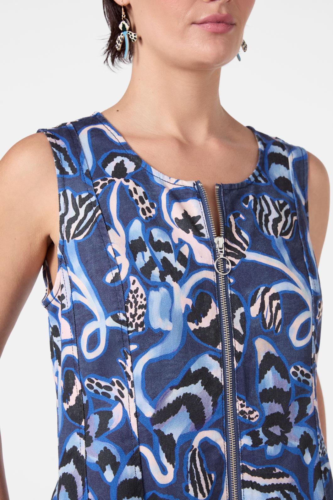 Gorman - The Vines Denim Dress - print
